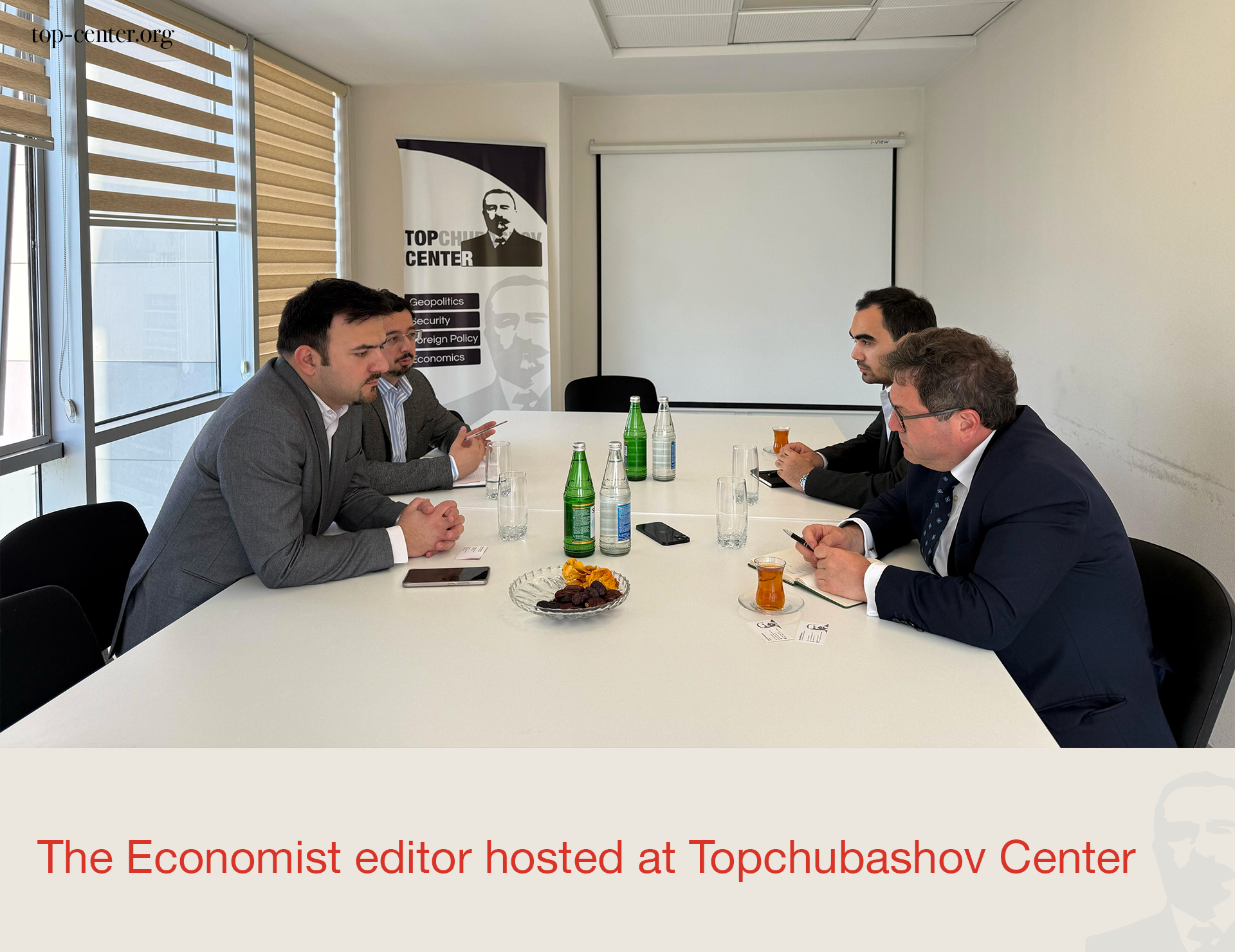 The Economist editor hosted at Topchubashov Center