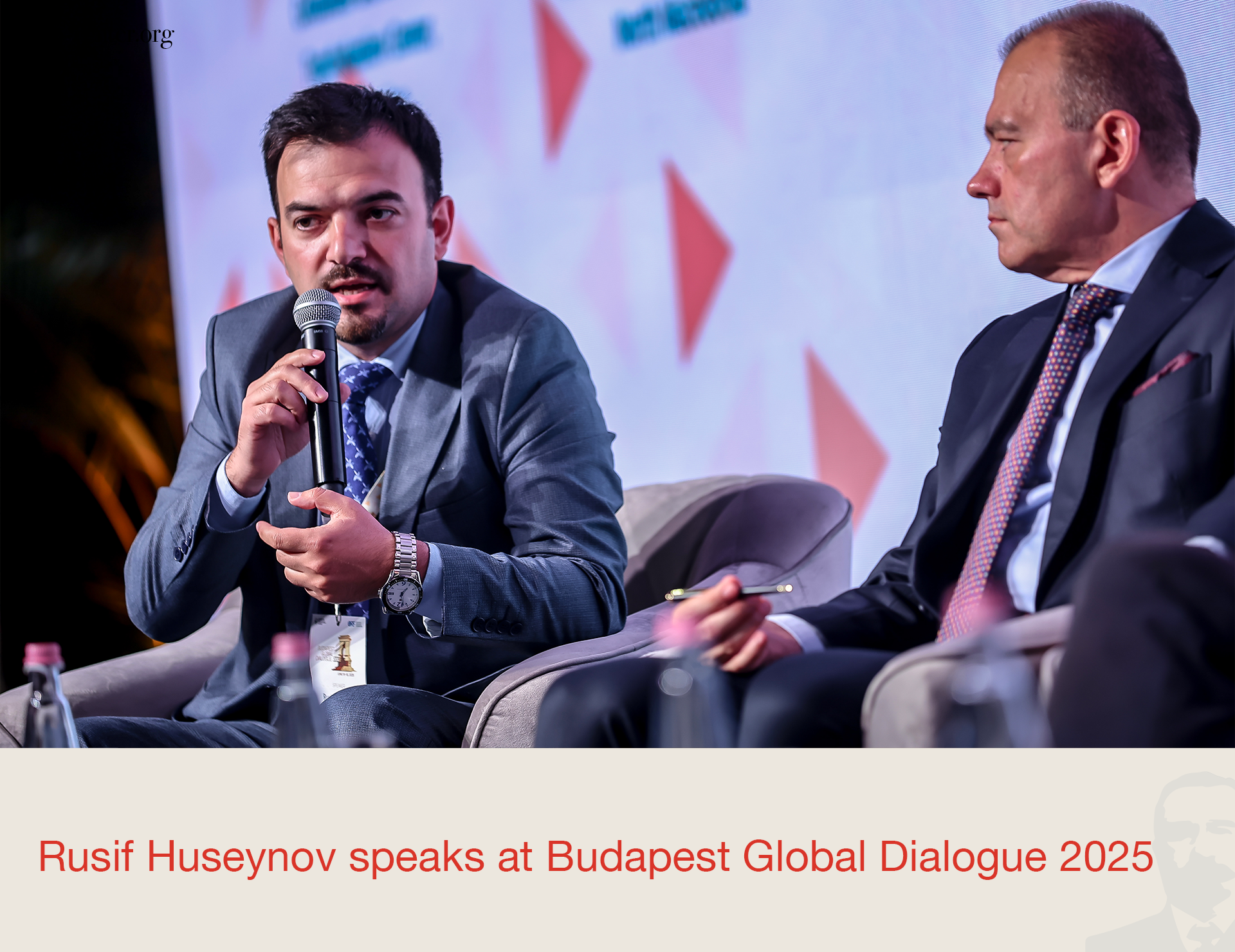 Rusif Huseynov speaks at Budapest Global Dialogue 2025