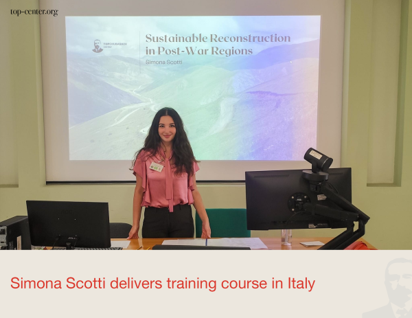 Simona Scotti delivers training course in Italy