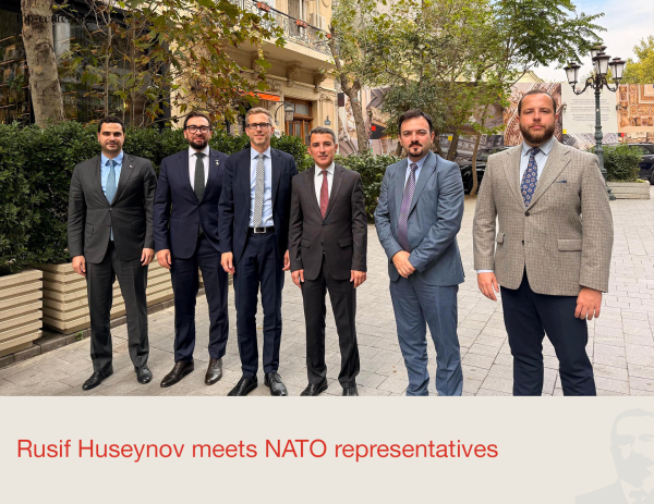 Rusif Huseynov meets NATO representatives