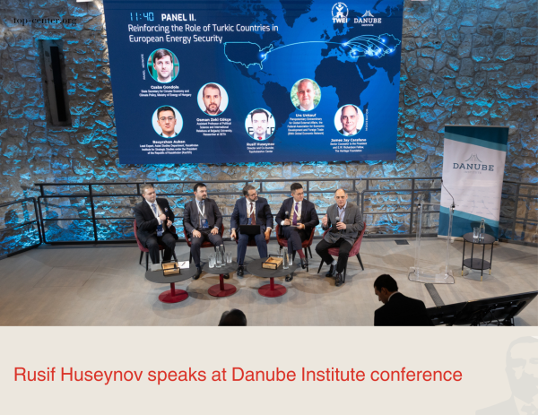 Rusif Huseynov speaks at Danube Institute conference